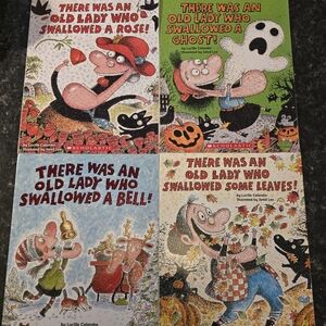 Scholastic Old Lady Who Swallowed A.... Book Collection